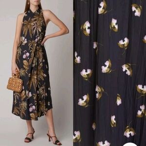 Vince Tropical Garden Midi Dress Large